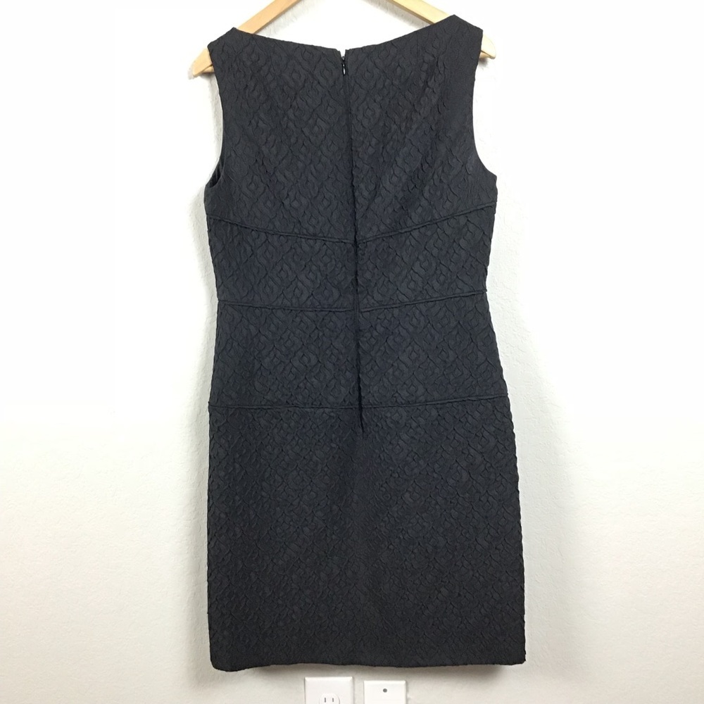 Talbot Runhof Dress Sheath Textured LBD - Picture 6 of 8